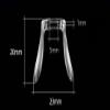 Clear Transparent Rubber Silicon Conjoined Saddle Anti-Slip Nose Bridge Pads for Glasses Sunglasses Frames Eyeglasses Spectacles HNP412 (Clear - 2 Sets) view 2