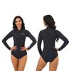 MWTA Wetsuit Women Shorty 2.0mm Neoprene Front Zipper for UV Protection Surfing Diving Snorkeling Kayaking BLK Size 2 view 1