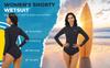 MWTA Wetsuit Women Shorty 2.0mm Neoprene Front Zipper for UV Protection Surfing Diving Snorkeling Kayaking BLK Size 2 view 3