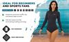 MWTA Wetsuit Women Shorty 2.0mm Neoprene Front Zipper for UV Protection Surfing Diving Snorkeling Kayaking BLK Size 2 view 4