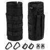 ANJINU Molle Water Bottle Holder, Water Molle Attachments, Molle Water Bottle Pouch, Tactical Backpack Attachment Pouches (Black) view 1