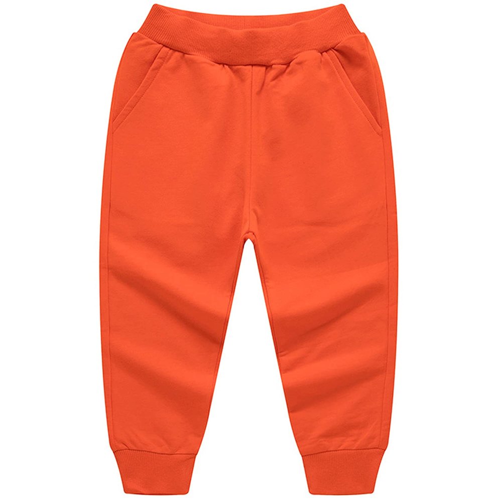 EISHOW Unisex Kids Solid Cotton Pants Casual Elastic Waist Winter Pants Toddler Baby Bottoms Active Sweatpants Joggers