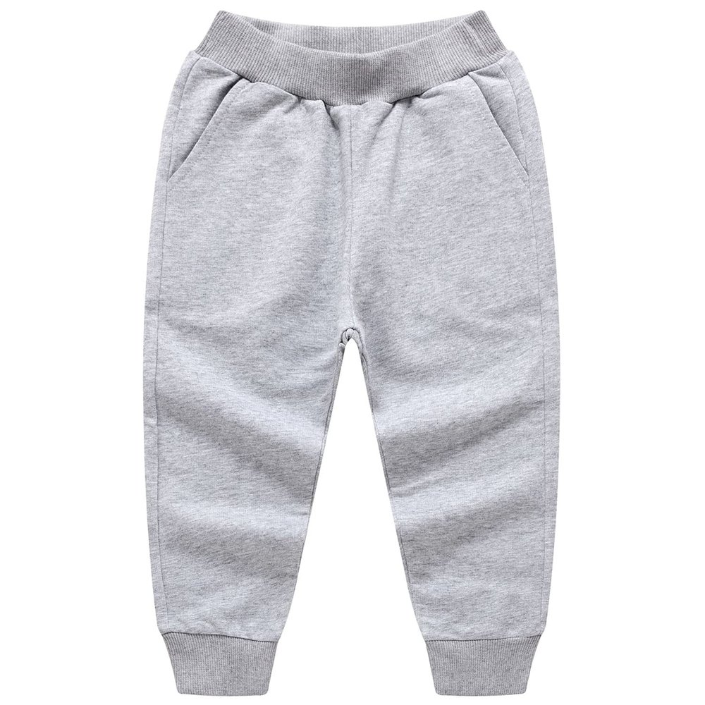 EISHOW Unisex Kids Solid Cotton Pants Casual Elastic Waist Winter Pants Toddler Baby Bottoms Active Sweatpants Joggers