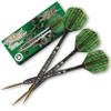 Shot Darts Steel Tip, Warrior Rutene (23g/24g/25g/26g), 90% Tungsten Barrels, Front Balanced, Wide Shark Grip, Handcrafted Professional Dart Set and Flights Made in New Zealand, Metal Tip Bar Darts view 1