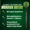 Shot Darts Steel Tip, Warrior Rutene (23g/24g/25g/26g), 90% Tungsten Barrels, Front Balanced, Wide Shark Grip, Handcrafted Professional Dart Set and Flights Made in New Zealand, Metal Tip Bar Darts view 2