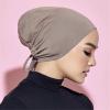 3 Pieces Adjustable Muslim Inner Under Hijab Cap with Ties Back Islamic Under Scarf Bonnet Caps Chemo Cap (Black) view 4