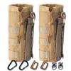 ANJINU Molle Water Bottle Holder, Water Molle Attachments, Molle Water Bottle Pouch, Tactical Backpack Attachment Pouches (TAN) view 1