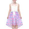 Girls Dress Lace Hi-lo Sundress Fish Scale Mermaid Tale Sleeveless Size 10 view 1