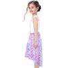 Girls Dress Lace Hi-lo Sundress Fish Scale Mermaid Tale Sleeveless Size 10 view 3