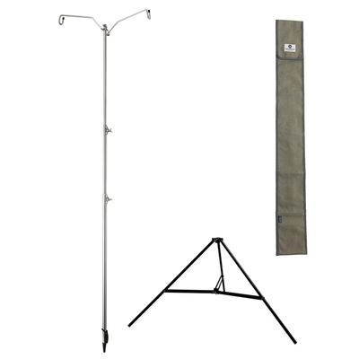 camping moon Stainless Steel Lantern Pile Driver Heavy Duty Height Adjustable with Tripod Stand and Storage Bag D-243