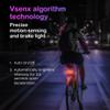 BikeSpark Auto-Sensing Rear Light G4R, USB Rechargeable, 240HRs, Precise Brake Sensing for Cargo Rack, Large Reflector, 50/80mm Screw Mounted, Easy Release, Made in Taiwan view 2