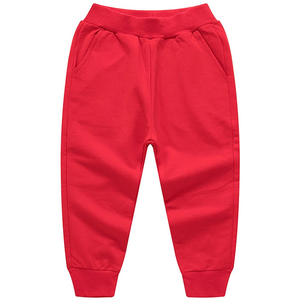 EISHOW Unisex Kids Solid Cotton Pants Casual Elastic Waist Winter Pants Toddler Baby Bottoms Active Sweatpants Joggers