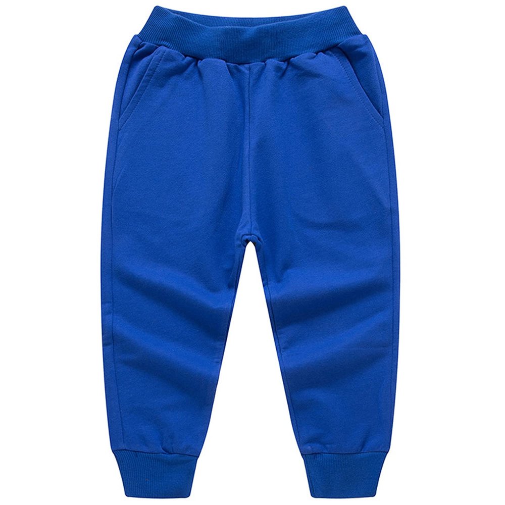 EISHOW Unisex Kids Solid Cotton Pants Casual Elastic Waist Winter Pants Toddler Baby Bottoms Active Sweatpants Joggers