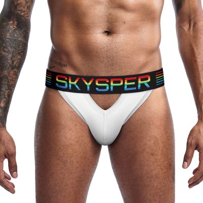 SKYSPER Men's Jockstrap Underwear, Athletic Supporters Jock Straps Male Underwear for Men