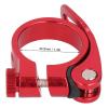 2 pcs Seatpost Clamp 35 mm Bike Seat Tube Clamp Quick Release Bicycle Saddle Clamp Aluminum Alloy Mountain Bike Accessories(Red) view 2