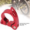 2 pcs Seatpost Clamp 35 mm Bike Seat Tube Clamp Quick Release Bicycle Saddle Clamp Aluminum Alloy Mountain Bike Accessories(Red) view 4