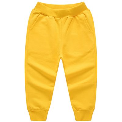 EISHOW Unisex Kids Solid Cotton Pants Casual Elastic Waist Winter Pants Toddler Baby Bottoms Active Sweatpants Joggers