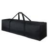 TOPDesign 1-Pack 46 Inch Extra Large Zippered Duffel Bag for Travel Camping Sports Equipment Storage, Waterproof Foldable Luggage Bag with Padded Handles (Black) view 1