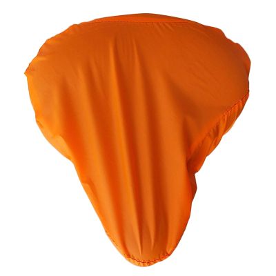 Bicycle Accessories Ultralight Portable Cycling Bike Cycle Seat Rain Cover, Bicycle Saddle Dust Water Resistant Shield Bike Parts (Color : Orange)