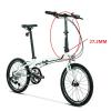 Bicycle Accessories 25.4mm Folding Bike Stem Adjustable Head Tube Replacement Adjustable Headtube Stem Bicycle Parts Bike Parts view 2