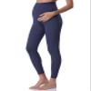 POSHDIVAH Maternity Leggings for Women Pregnancy Pants Navy Blue Small view 1