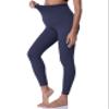 POSHDIVAH Maternity Leggings for Women Pregnancy Pants Navy Blue Small view 2