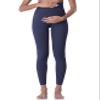 POSHDIVAH Maternity Leggings for Women Pregnancy Pants Navy Blue Small view 4