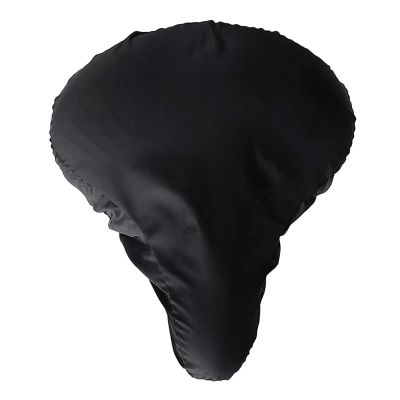 Bicycle Accessories Ultralight Portable Cycling Bike Cycle Seat Rain Cover, Bicycle Saddle Dust Water Resistant Shield Bike Parts (Color : Black)
