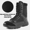 hongrenamz Mens Walking Waterproof Camping Boots Sports Travel Hiking Trekking Shoes Black-EU40/US7.5 view 2