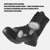 hongrenamz Mens Walking Waterproof Camping Boots Sports Travel Hiking Trekking Shoes Black-EU40/US7.5 view 3