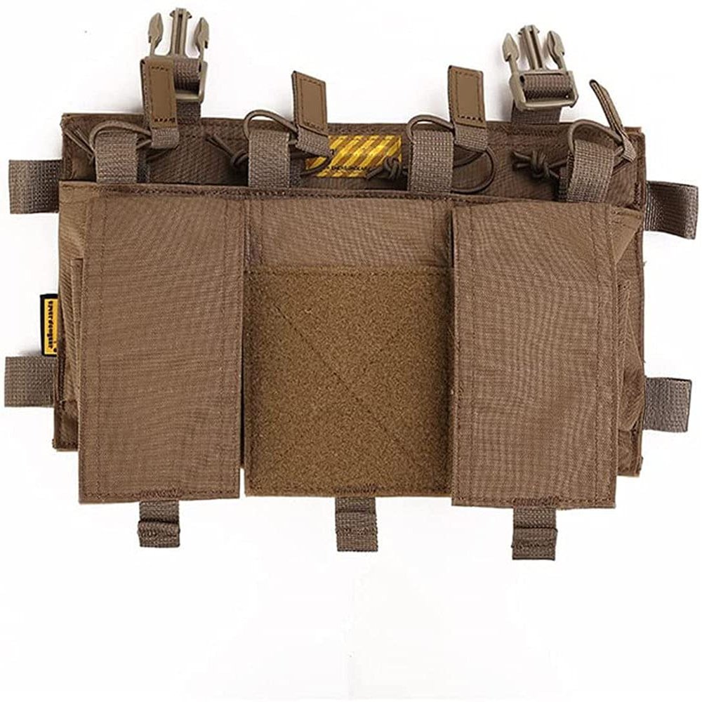 EMERSONGEAR Tactical Magazine Pouch,Placard Triple Mag Pouch with MF Style Quad Compatible for Tactical Vest Chest Rig Bag