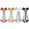 AKAOK 4 Pcs Fish Bone Tent Floor Nail Alloy Spring Buckle Deck Anchor Nail Adjustable Plywood Hook Accessories Outdoor Party Camping Wind Rope Hook view 2