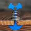AKAOK 4 Pcs Fish Bone Tent Floor Nail Alloy Spring Buckle Deck Anchor Nail Adjustable Plywood Hook Accessories Outdoor Party Camping Wind Rope Hook view 4