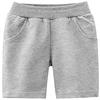 EISHOW Toddler Girls Boys 2 Pack Cotton Sport Jogger Shorts,Baby Kids Summer Shorts Casual Pull-On Soft Active Short Pants (Gray,4-5Y,4 Years,5 Years) view 1