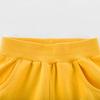 EISHOW Toddler Girls Boys 2 Pack Cotton Sport Jogger Shorts,Baby Kids Summer Shorts Casual Pull-On Soft Active Short Pants (Yellow,3-4Y,3 Years,4 Years) view 3