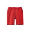 EISHOW Toddler Girls Boys 2 Pack Cotton Sport Jogger Shorts,Baby Kids Summer Shorts Casual Pull-On Soft Active Short Pants (Red & Blue,12-24 Months,12 Months,24 Months) view 2