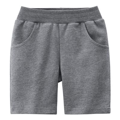 EISHOW Toddler Girls Boys 2 Pack Cotton Sport Jogger Shorts,Baby Kids Summer Shorts Casual Pull-On Soft Active Short Pants (Dark Grey,3-4Y,3 Years,4 Years)