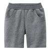 EISHOW Toddler Girls Boys 2 Pack Cotton Sport Jogger Shorts,Baby Kids Summer Shorts Casual Pull-On Soft Active Short Pants (Dark Grey,3-4Y,3 Years,4 Years) view 1