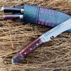EGKH - 15 Inches full tang 3 Fullers Traditional Sirupate Khukuri - Authentic Traditional Kukri - Shot Knife - Hand frog in Nepal view 3