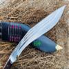 EGKH - 15 Inches full tang 3 Fullers Traditional Sirupate Khukuri - Authentic Traditional Kukri - Shot Knife - Hand frog in Nepal view 4
