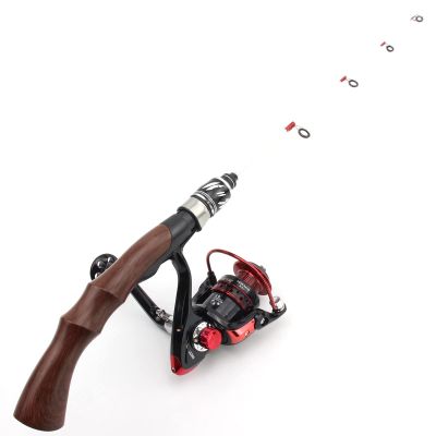 62cm Fishing Rod and Reel Set, Mini ice Fishing Rod Reel Set, Super Light Stick Reel Combo, Childrens Fishing Rod, Beginner Fishing, Boat Fishing Rod, Ladies Fishing Rod, bass Rod ZYHYD