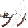 62cm Fishing Rod and Reel Set, Mini ice Fishing Rod Reel Set, Super Light Stick Reel Combo, Childrens Fishing Rod, Beginner Fishing, Boat Fishing Rod, Ladies Fishing Rod, bass Rod ZYHYD view 2