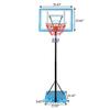Adjustable Height 122cm-198cm Portable Basketball Hoop & Goal Basketball System Basketball Stand Height Adjustable view 2