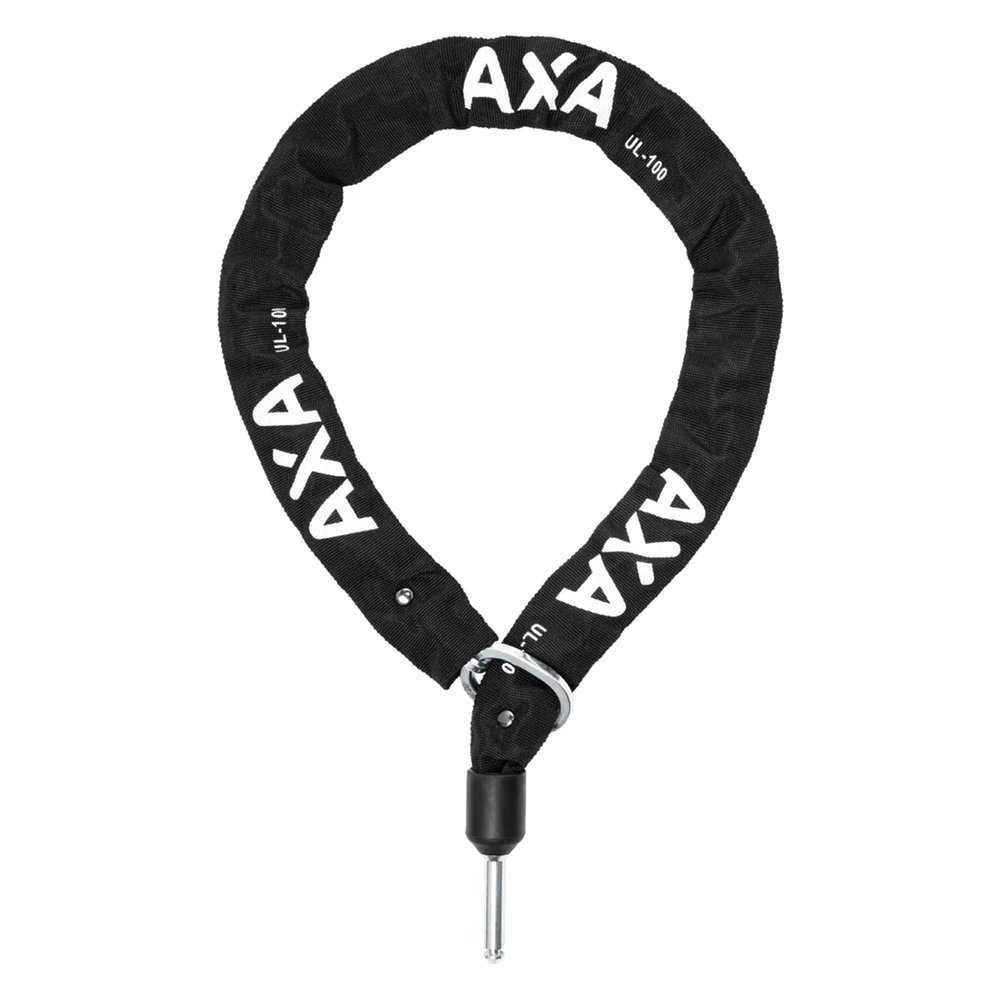 AXA ULC 100 Plug-in Chain Bike Lock, 100 cm (3.3 ft) Long, 5.5 mm Hardened Steel Links, Heavy Duty Anti-Theft E-Bike Security Chain, Compatible with AXA Ring & Frame Locks for Bicycles & Scooters
