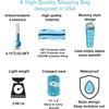 KidzAdventure Mummy Style 32  59F Kids Sleeping Bag with Pillow Sleeve, 4 Season, Lightweight and Backpacking Style, Ideal for Camping, Sleepover, Boys, Girls, Youth and Toddlers  Little Star Youth view 3