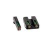 GOTICAL Red Fiber Optic Front with Combat Rear Sight with Tool Fits Glock 17, 17L, 19, 22, 23, 24, 26, 27, 33, 34, 35, 38 and 39 Slides (Combo Front and Rear (Green Color)) view 3