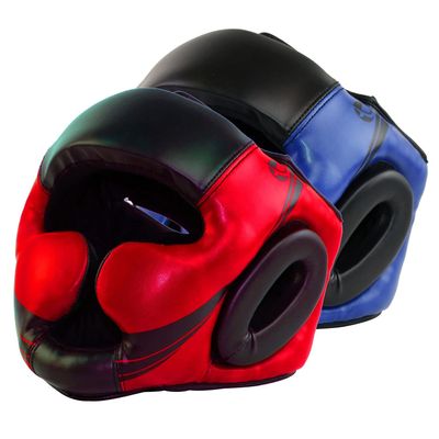 Ultimate - Kids Head Gear Guard for Boxing MMA Muay Thai Training Protection (CH, Red/Black)
