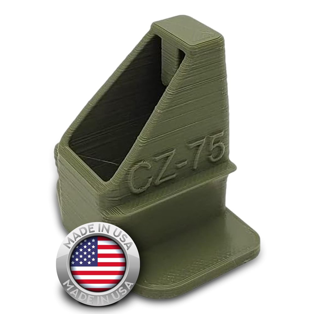 EZMAGLOADER B0992LN1ZL Magazine Loader for The CZ-75 / TZ-75 - Easy Pain Free Loading - Comfortable Grip - Speed Loader Accessories - Large Flanges for Thumb Relief