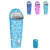 KidzAdventure Mummy Style 32  59F Kids Sleeping Bag with Pillow Sleeve, 4 Season, Lightweight and Backpacking Style, Ideal for Camping, Sleepover, Boys, Girls, Youth and Toddlers  Ocean World Youth view 1