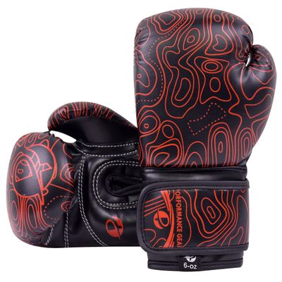 UFG Ultimate - Kids / Adults Training Boxing Gloves (Red Black, 6oz)